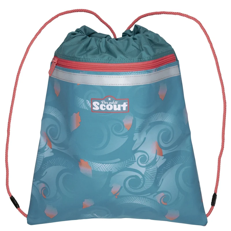 Scout Micro Exklusiv Safety Light - Mochila escolar Set 4 tlg. (Aloha)