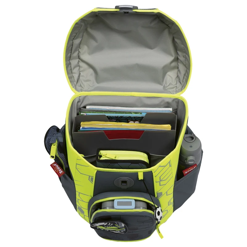 Scout Micro Exklusiv Superflash Extreme - Mochila escolar Set 4tlg. (Soccer Star)