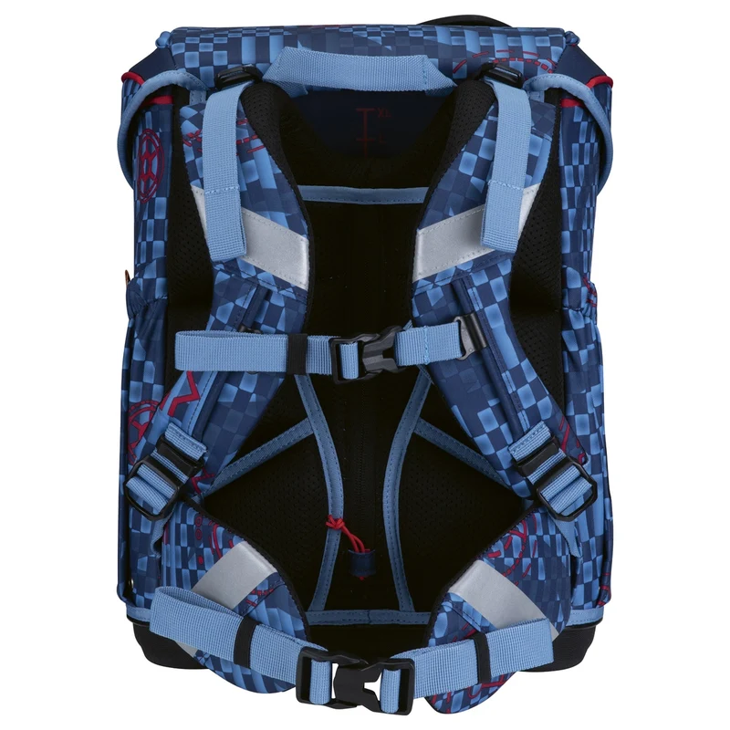 Scout Neo Exklusiv Safety Light - Mochila escolar Set 5 tlg. (Space Explorer)