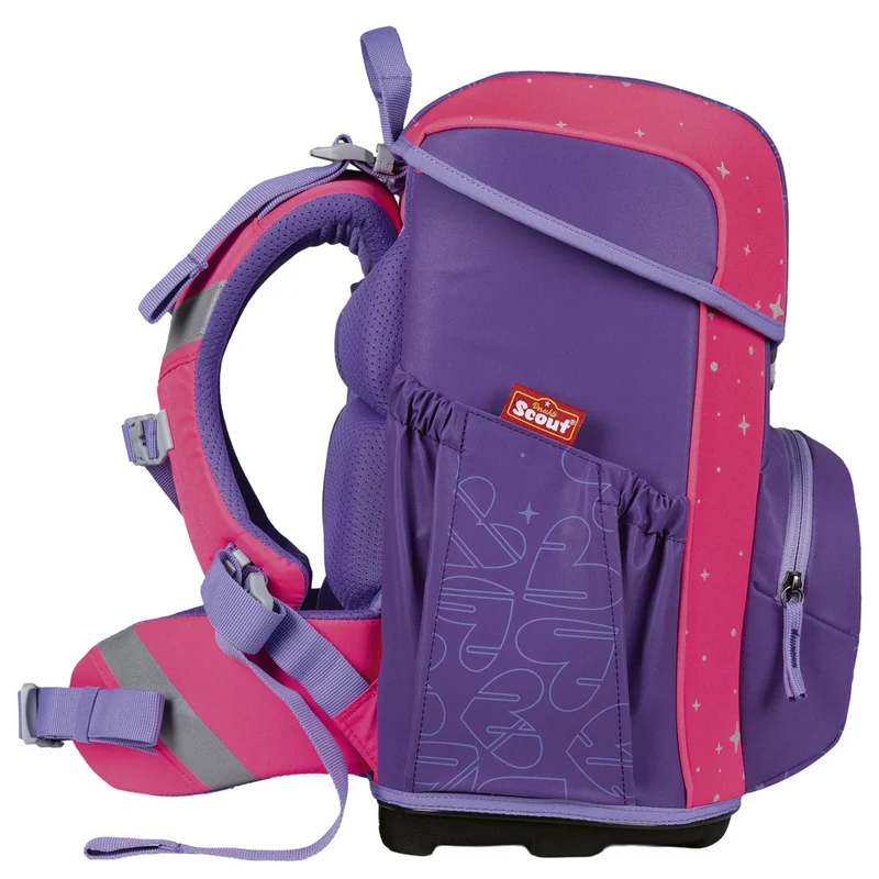 Scout Neo Exklusiv Superflash Extreme - Mochila escolar Set 4tlg. (Heartbeat)
