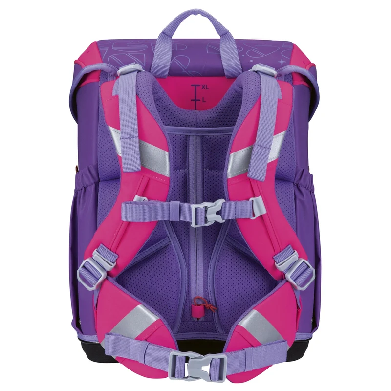 Scout Neo Exklusiv Superflash Extreme - Mochila escolar Set 4tlg. (Heartbeat)