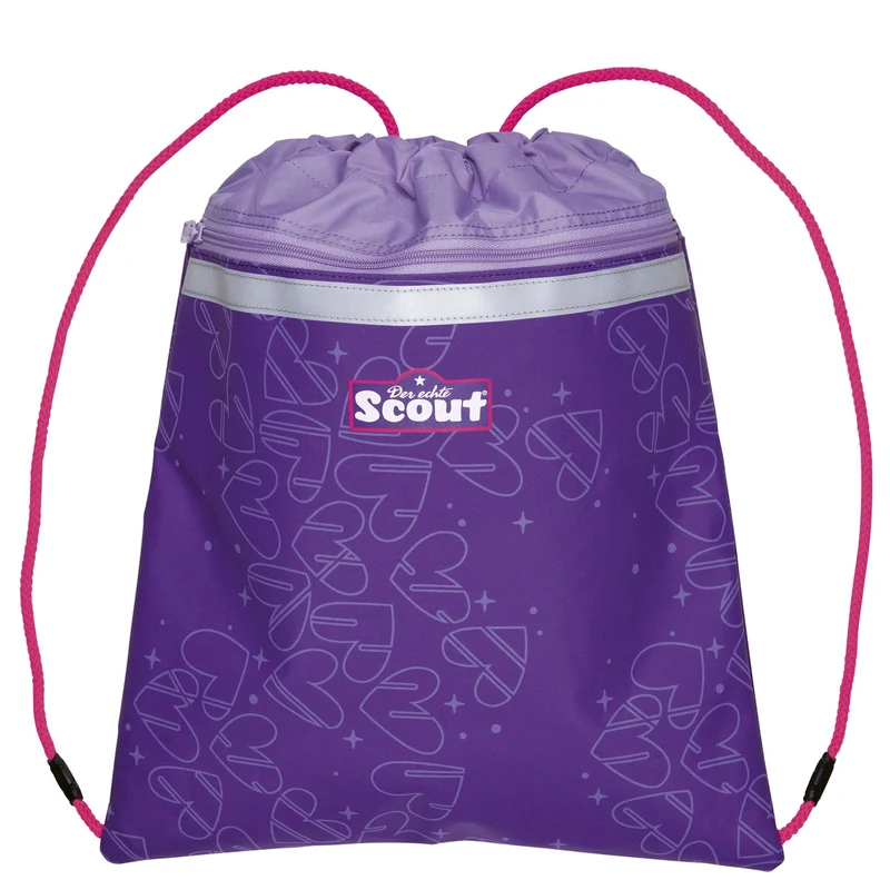 Scout Neo Exklusiv Superflash Extreme - Mochila escolar Set 4tlg. (Heartbeat)