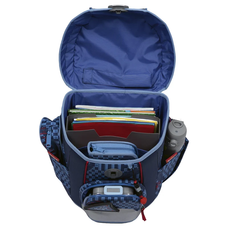 Scout Micro Exklusiv Safety Light - Mochila escolar Set 4 tlg. (Spacer Explorer)
