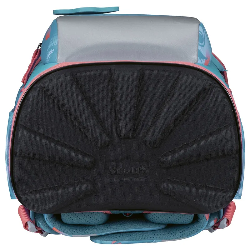 Scout Neo Exklusiv Safety Light - Mochila escolar Set 5 tlg. (Aloha)