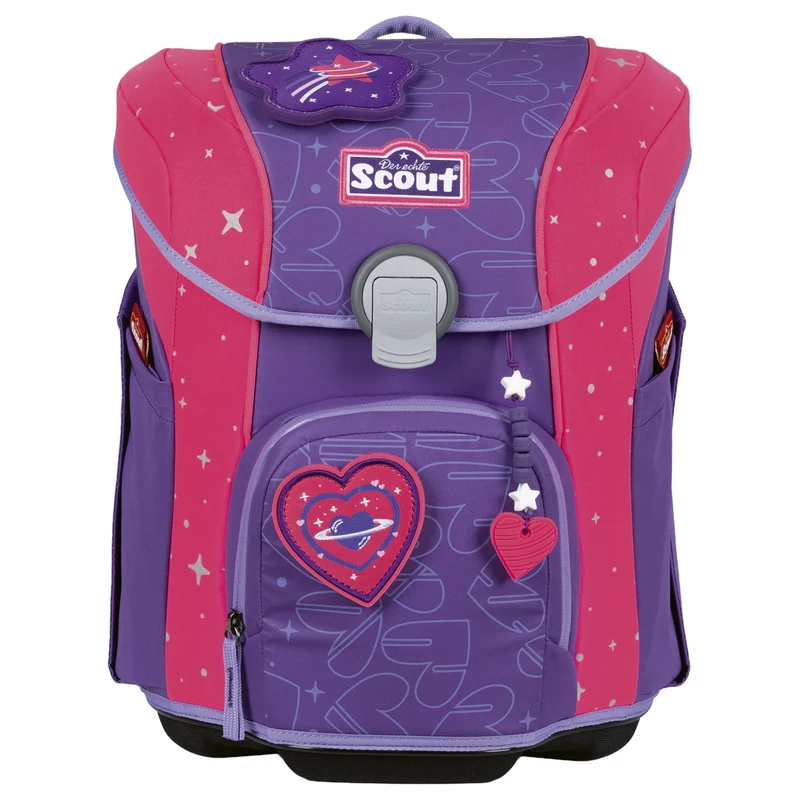 Scout Micro Exklusiv Superflash Extreme - Mochila escolar Set 4tlg. (Heartbeat)