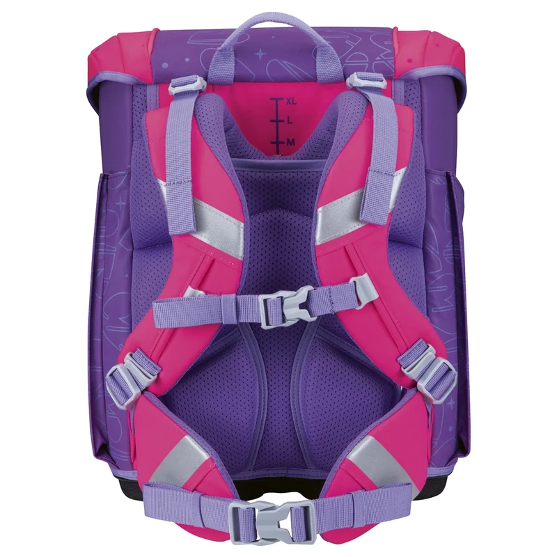 Scout Micro Exklusiv Superflash Extreme - Mochila escolar Set 4tlg. (Heartbeat)