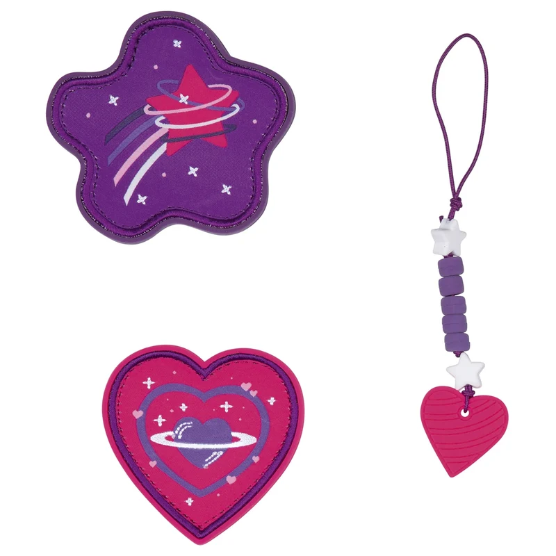 Scout Micro Exklusiv Superflash Extreme - Mochila escolar Set 4tlg. (Heartbeat)