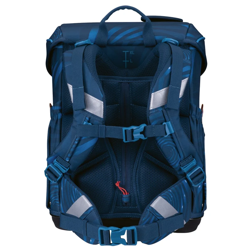 Scout Neo Exklusiv LED - Mochila escolar Set 4tlg. (Rocket Rider)