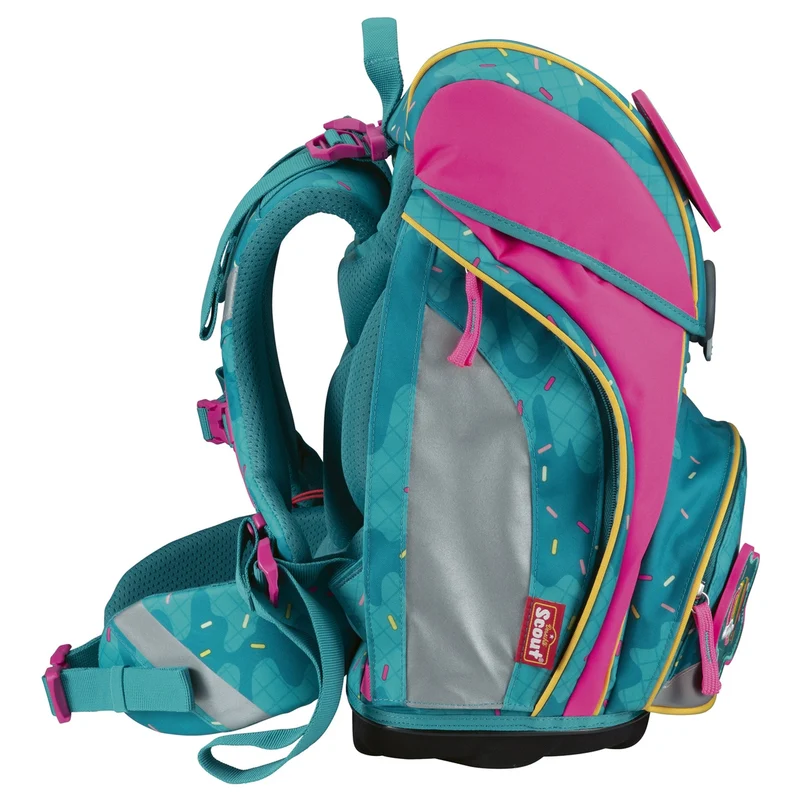 Scout Alpha DIN - Mochila escolar Set 4 tlg. (Happy Confetti)