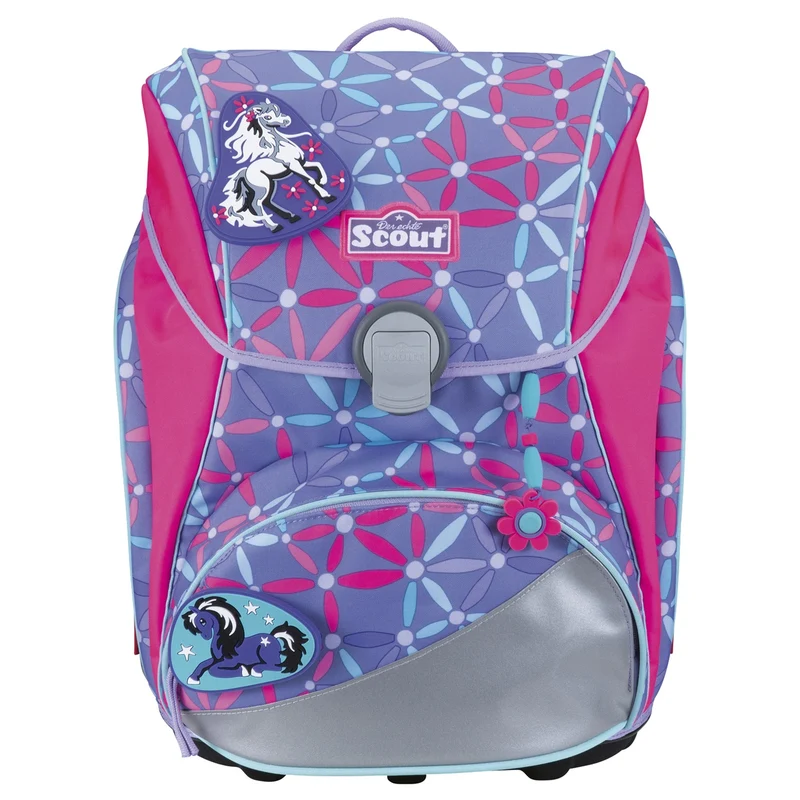 Scout Alpha DIN - Set de mochila escolar 4 piezas (Pony Love)
