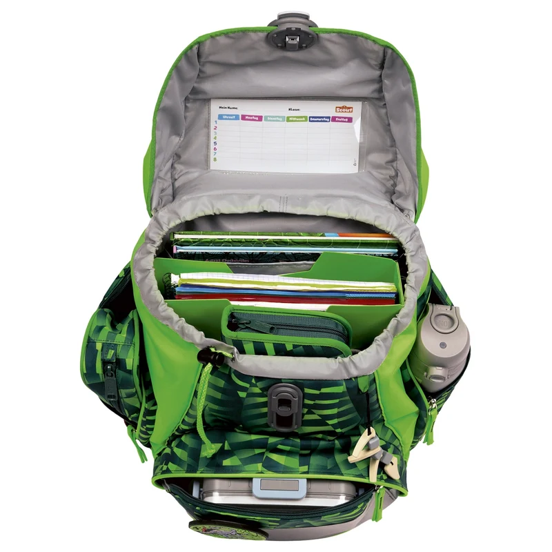 Scout Alpha DIN - Mochila escolar Set 4 tlg. (Danger Dino)
