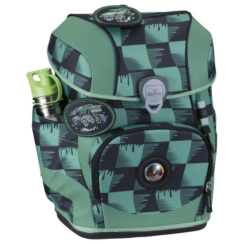 DerDieDas ErgoFlex Tiny Exklusiv Superflash - Set de mochila escolar 5 tlg. 900g (Super Trunk)