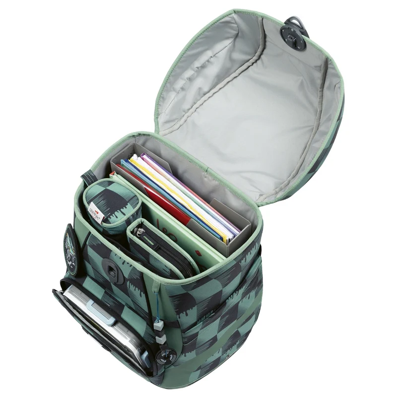 DerDieDas ErgoFlex Tiny Exklusiv Superflash - Set de mochila escolar 5 tlg. 900g (Super Trunk)