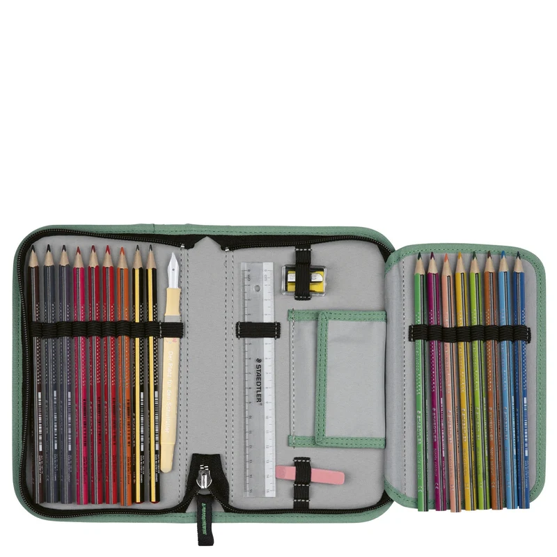 DerDieDas ErgoFlex Tiny Exklusiv Superflash - Set de mochila escolar 5 tlg. 900g (Super Trunk)