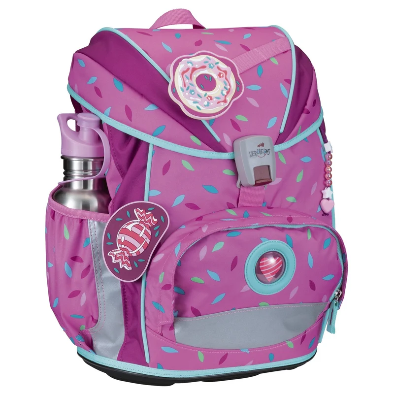 DerDieDas ErgoFlex Light - Mochila escolar Set 5tlg. 800g (Sweet Sprinkles)