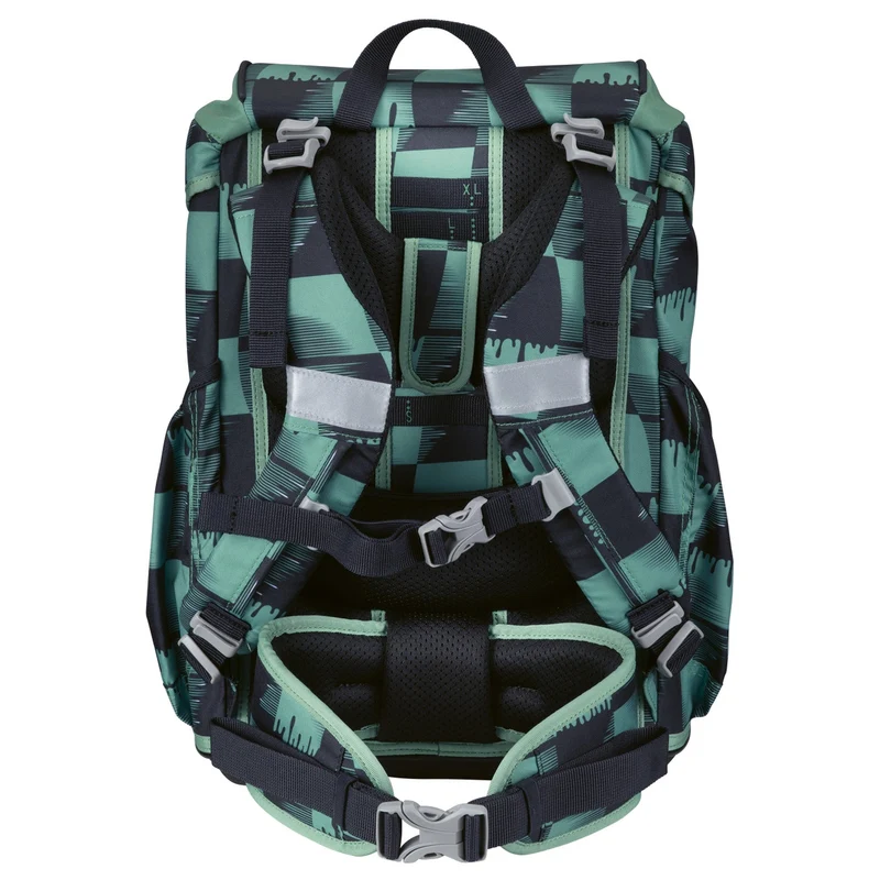 DerDieDas ErgoFlex Light Exklusiv Superflash - Set de mochila escolar 5 piezas 800g (Super Truck)