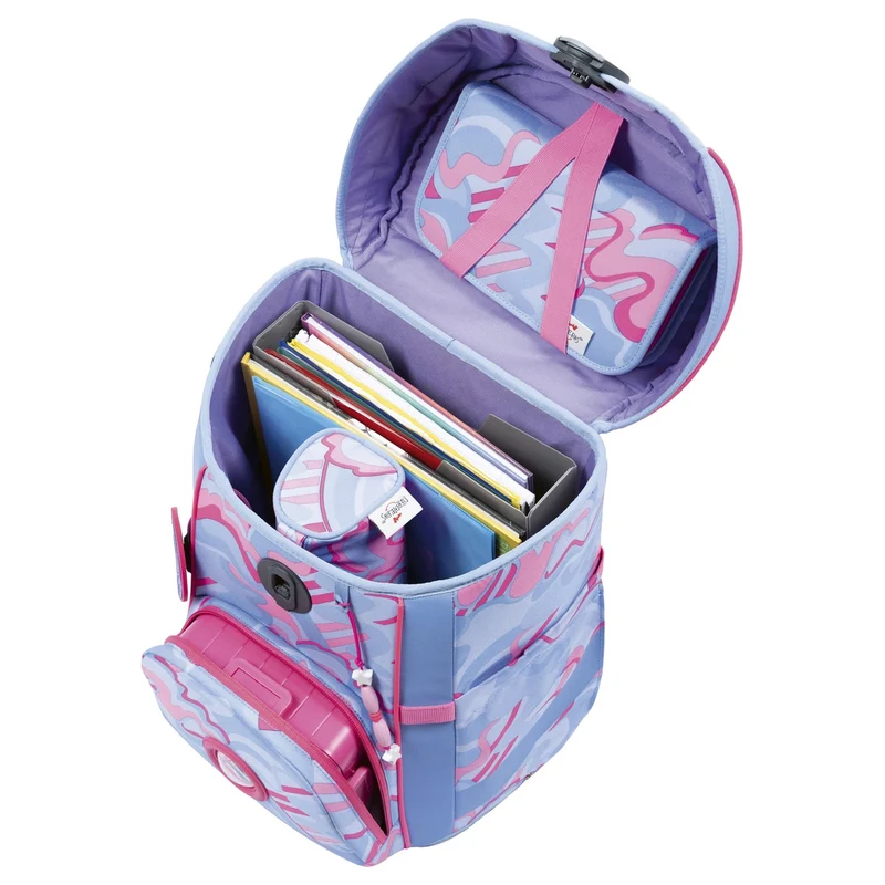 DerDieDas ErgoFlex Easy Exklusiv Superflash - Mochila escolar Set 5 tlg. 950g (Magic Unicorn)