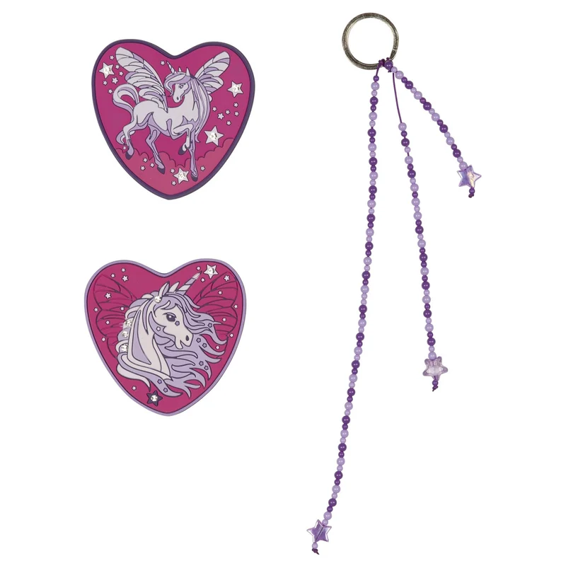 DerDieDas ErgoFlex Tiny - Mochila escolar Set 5tlg. 900g (Purple Unicorn)