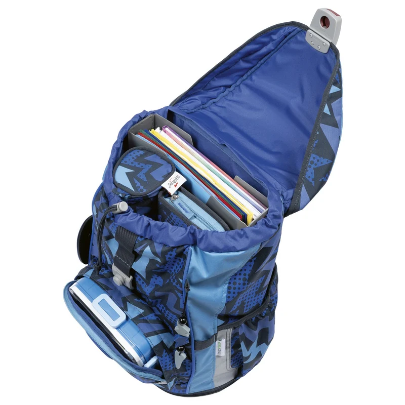 DerDieDas ErgoFlex Light - Mochila escolar Set 5tlg. 800g (Dark Dragon)