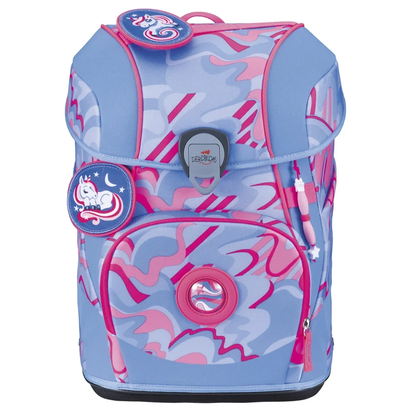 DerDieDas ErgoFlex Tiny Exklusiv Superflash - Set de mochila escolar 5 tlg. 900g (Magic Unicorn)