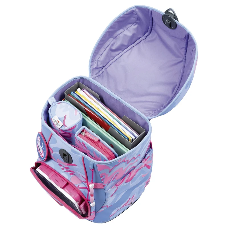 DerDieDas ErgoFlex Tiny Exklusiv Superflash - Set de mochila escolar 5 tlg. 900g (Magic Unicorn)
