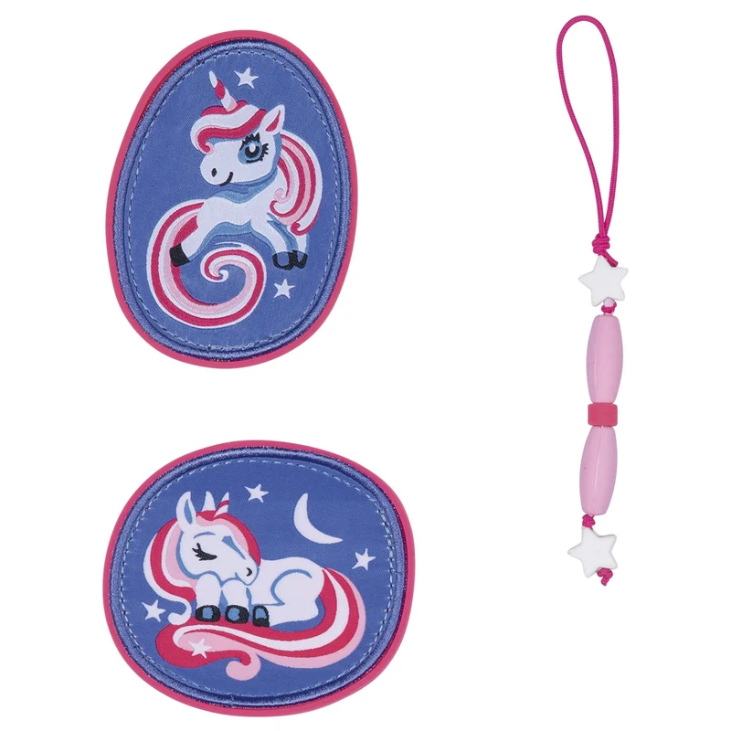 DerDieDas ErgoFlex Tiny Exklusiv Superflash - Set de mochila escolar 5 tlg. 900g (Magic Unicorn)