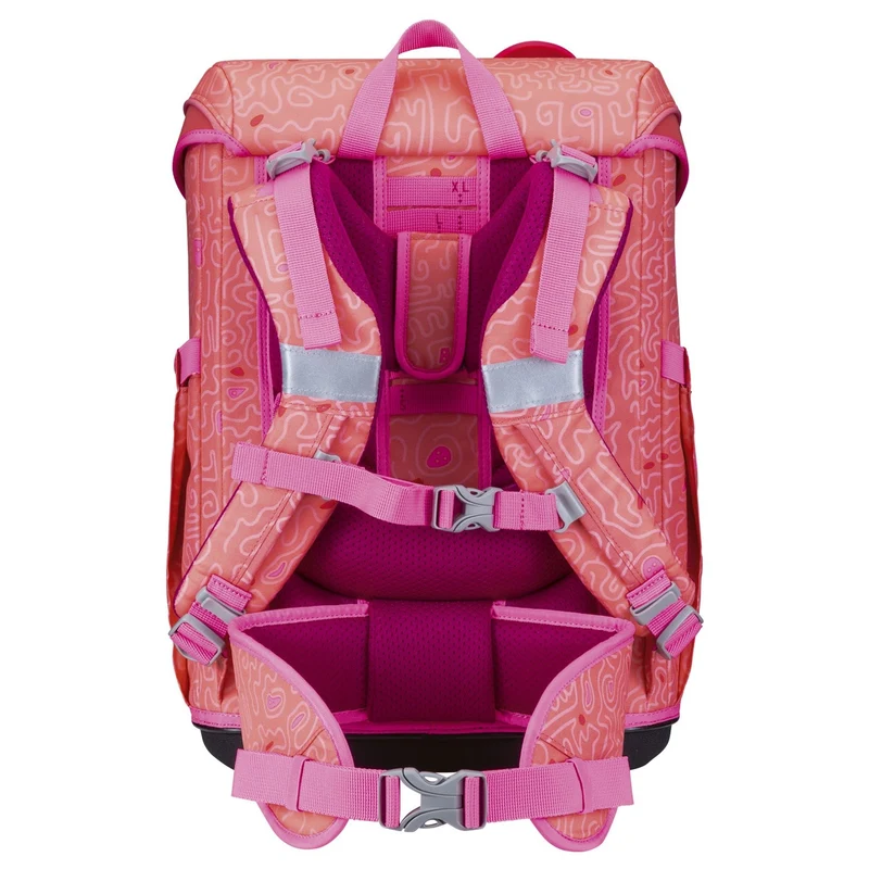 DerDieDas ErgoFlex Easy Exklusiv Superflash - Set de mochila escolar 5 tlg. 950g (Coral Reef)