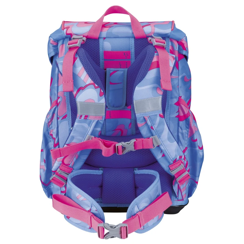 DerDieDas ErgoFlex Light Exklusiv Superflash - Mochila escolar Set 5tlg. 800g (Magic Unicorn)