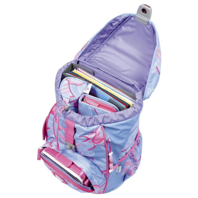 DerDieDas ErgoFlex Light Exklusiv Superflash - Mochila escolar Set 5tlg. 800g (Magic Unicorn)