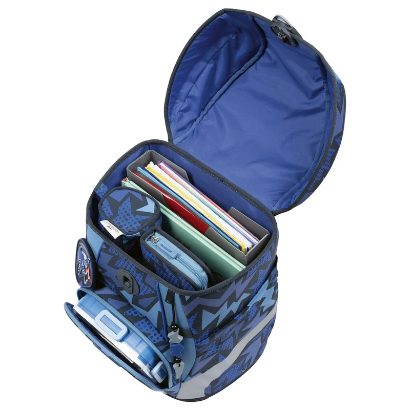 DerDieDas ErgoFlex Tiny - Set de mochila escolar 5 piezas 900g (Dark Dragon)