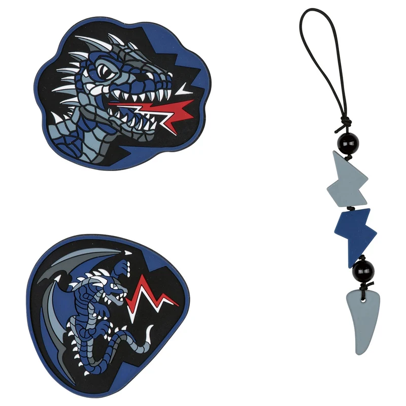 DerDieDas ErgoFlex Tiny - Set de mochila escolar 5 piezas 900g (Dark Dragon)
