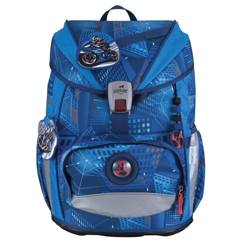 DerDieDas ErgoFlex Light - Mochila escolar Set 5tlg. 800g (Turbo Speed)