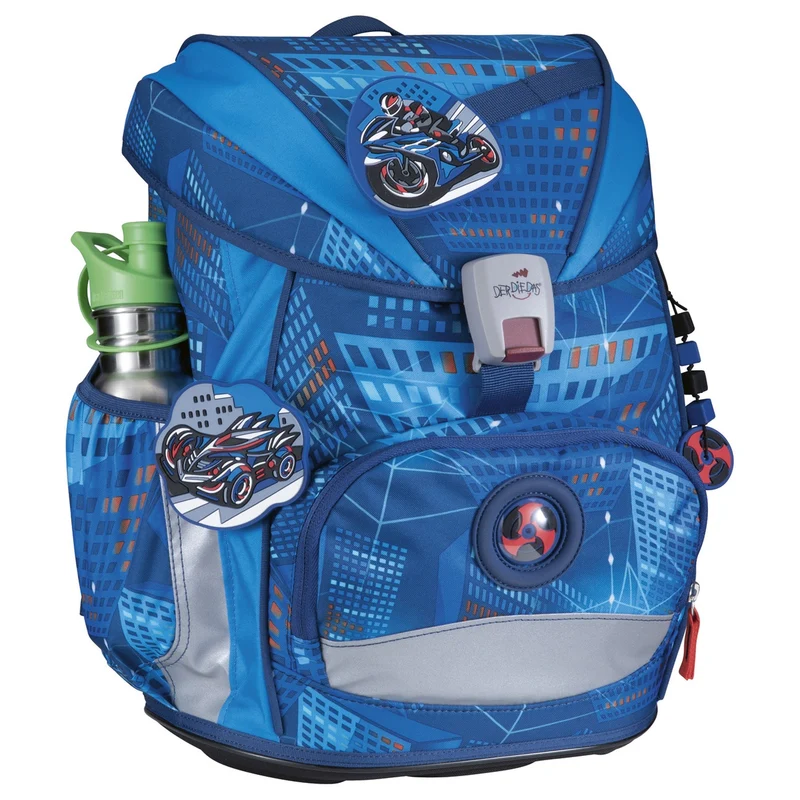 DerDieDas ErgoFlex Superlight - Mochila escolar Set 5tlg. 650g (Turbo Speed)
