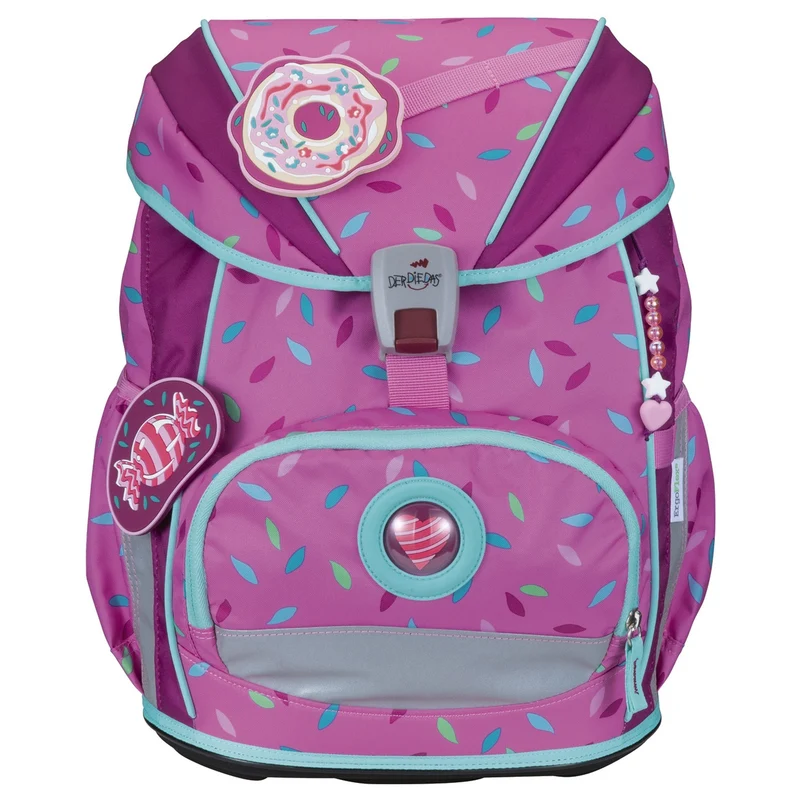 DerDieDas ErgoFlex Superlight - Mochila escolar Set 5tlg. 650g (Sweet Sprinkles)
