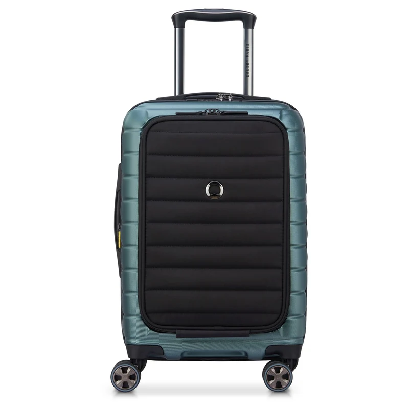 Delsey Paris Shadow 5.0 - Trolley de cabina con 4 ruedas y bolsillo delantero S 55 cm erw. USB (grün)