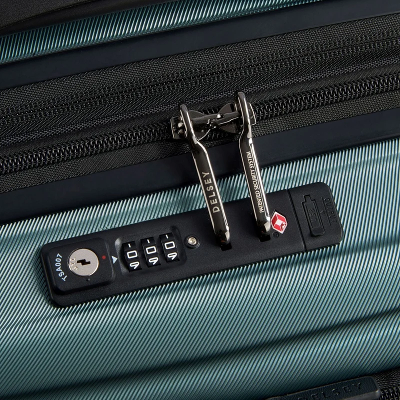 Delsey Paris Shadow 5.0 - Trolley de cabina con 4 ruedas y bolsillo delantero S 55 cm erw. USB (grün)