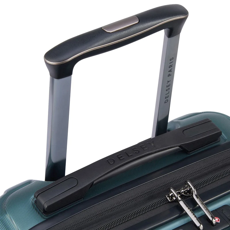 Delsey Paris Shadow 5.0 - Trolley de cabina con 4 ruedas y bolsillo delantero S 55 cm erw. USB (grün)
