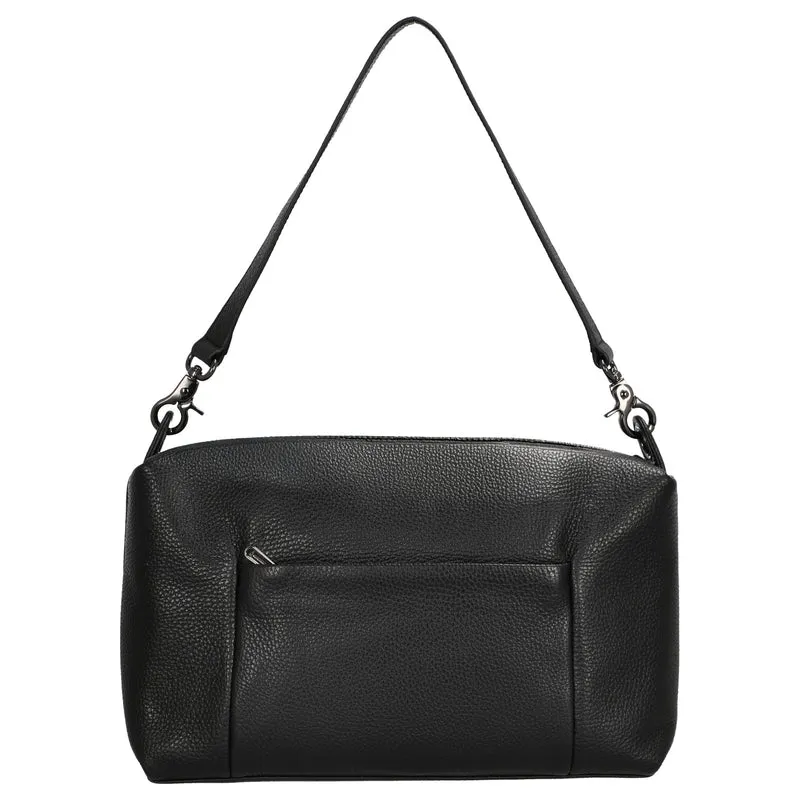 Mandarina Duck Mellow Leather Hobo - Bolso de hombro 30 cm (nero)