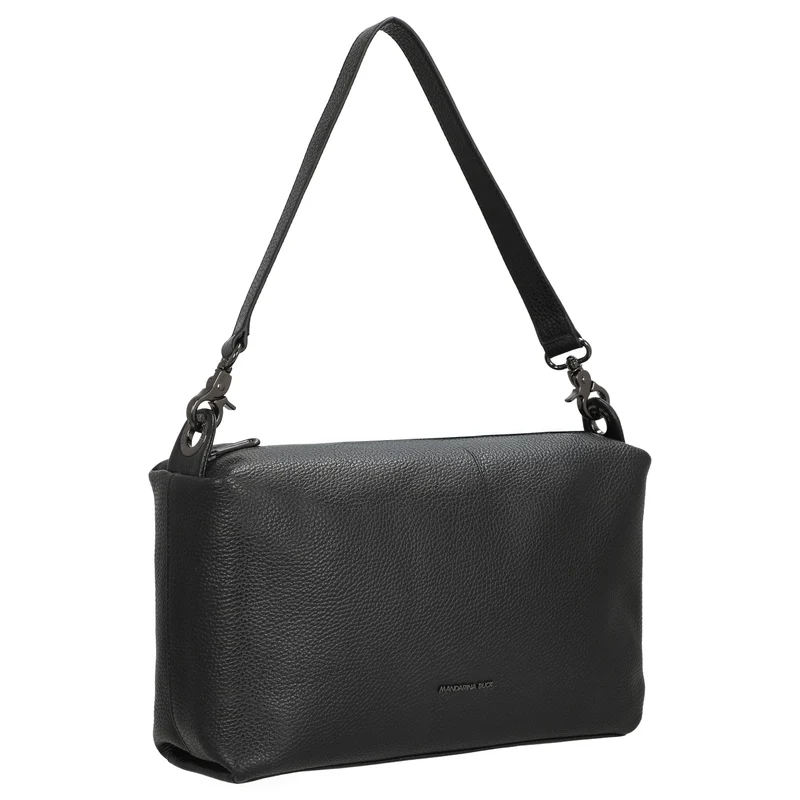 Mandarina Duck Mellow Leather Hobo - Bolso de hombro 30 cm (nero)