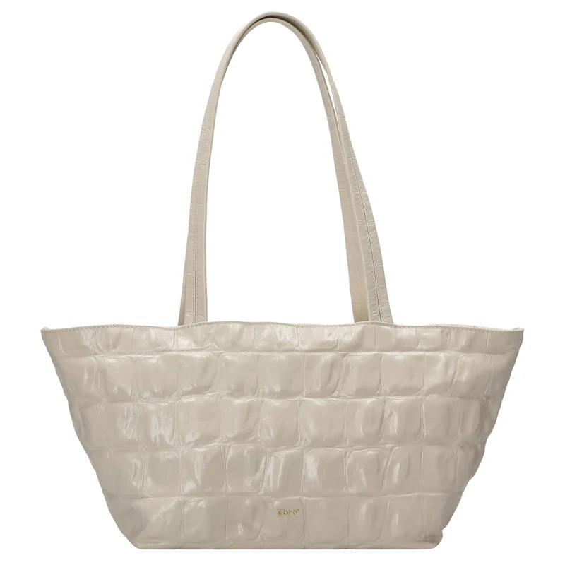 abro Alba Maxi Cocco - Bolso de hombro 26 cm (milk)