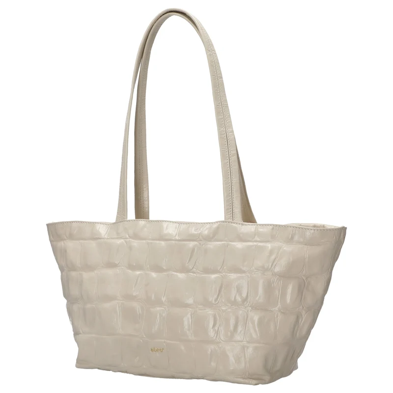 abro Alba Maxi Cocco - Bolso de hombro 26 cm (milk)