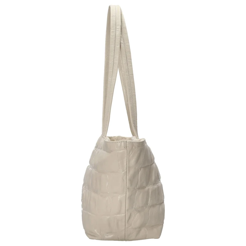 abro Alba Maxi Cocco - Bolso de hombro 26 cm (milk)