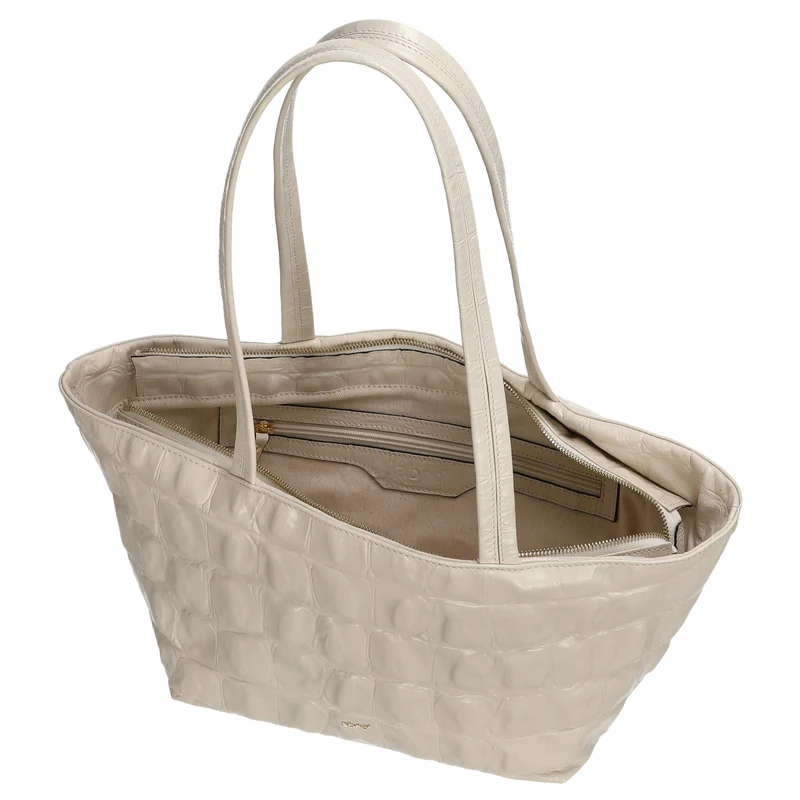 abro Alba Maxi Cocco - Bolso de hombro 26 cm (milk)
