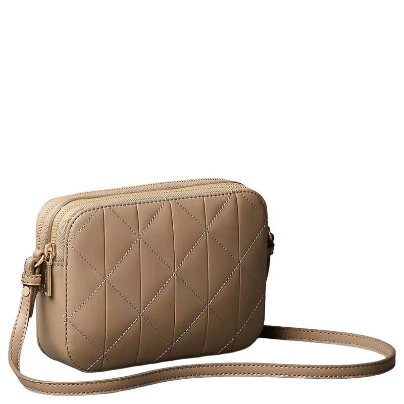 Calvin Klein Quilted Emblem - Bolso bandolera 18 cm (desert taupe)
