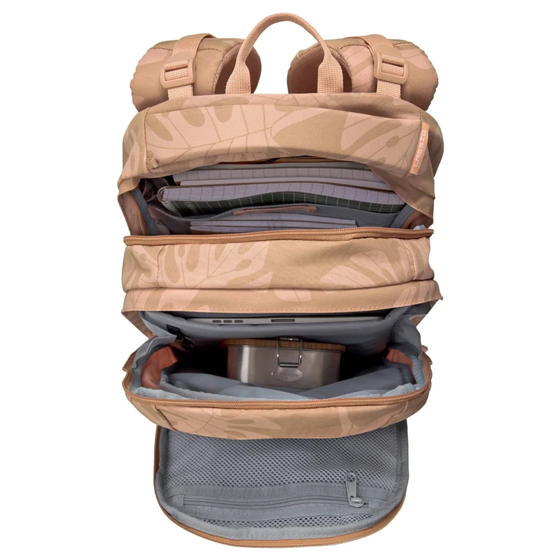 Lässig Bold Origin - Mochila escolar 46.5 cm (Leaves Caramel)