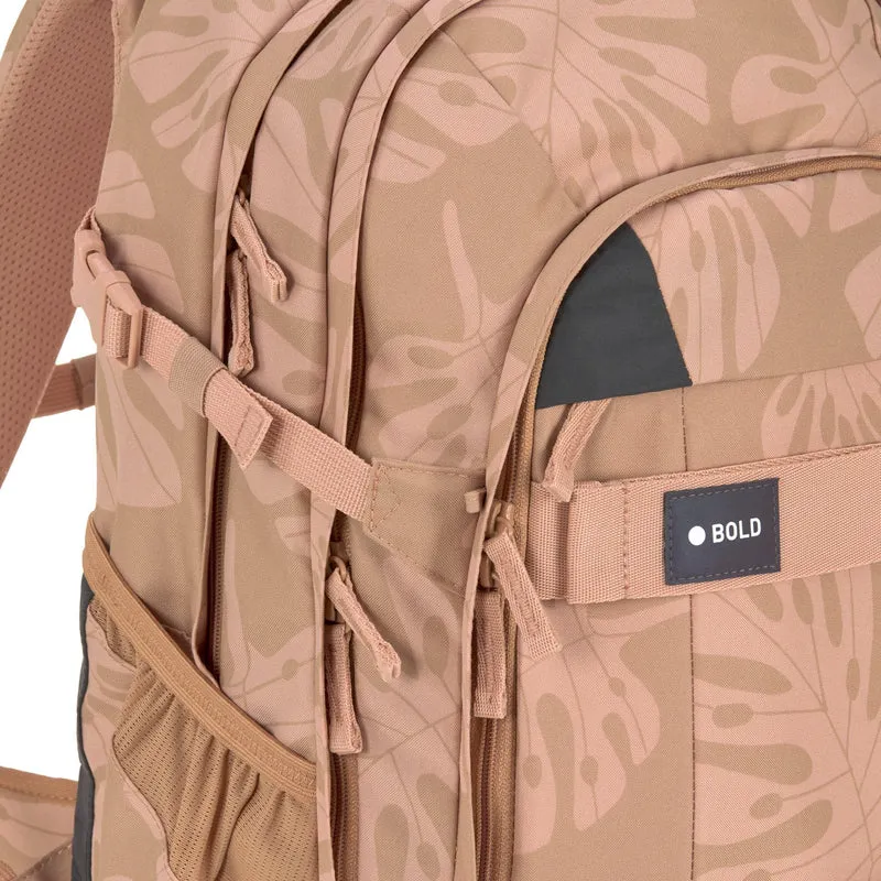 Lässig Bold Origin - Mochila escolar 46.5 cm (Leaves Caramel)