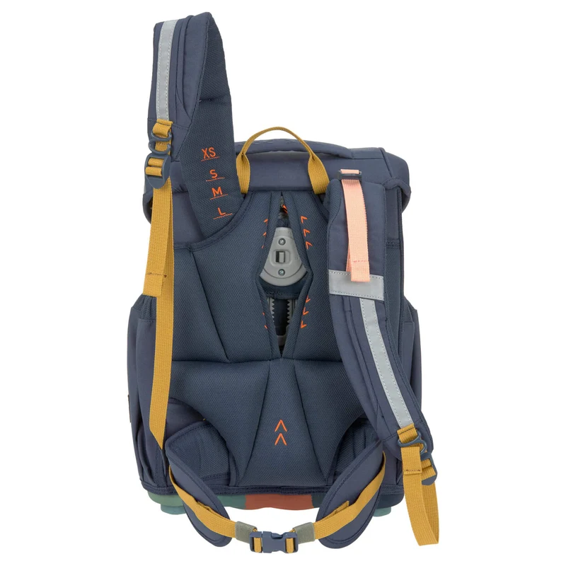 Lässig School Set Slim Unique - Set de mochila escolar 7 piezas (Navy)