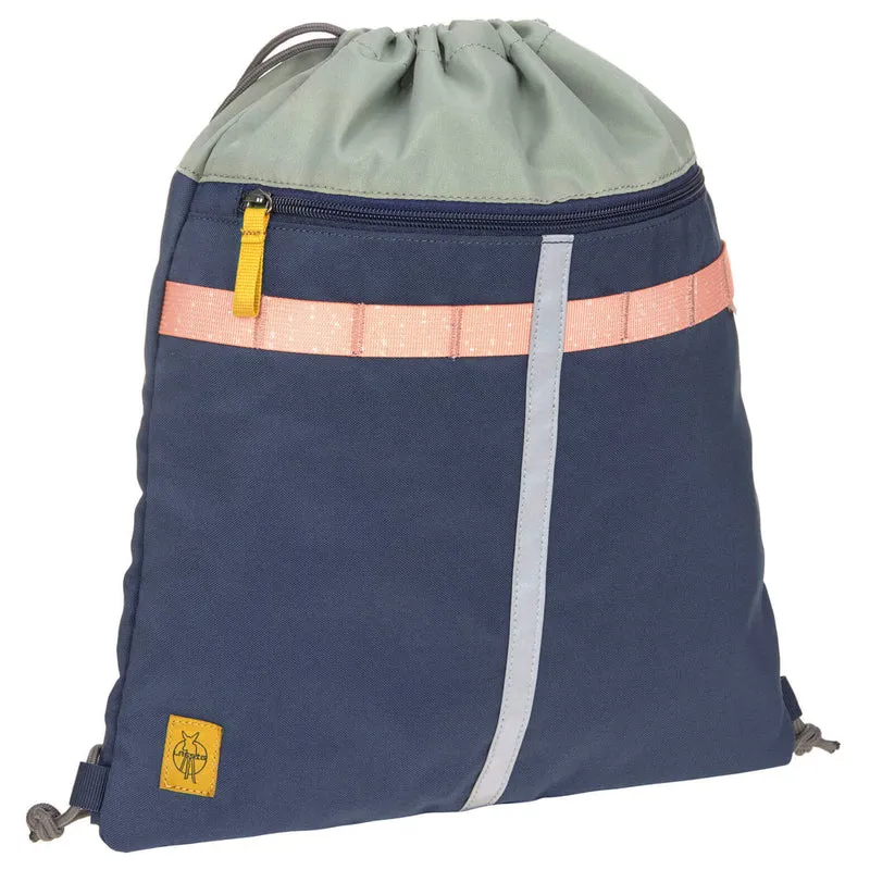 Lässig School Set Slim Unique - Set de mochila escolar 7 piezas (Navy)