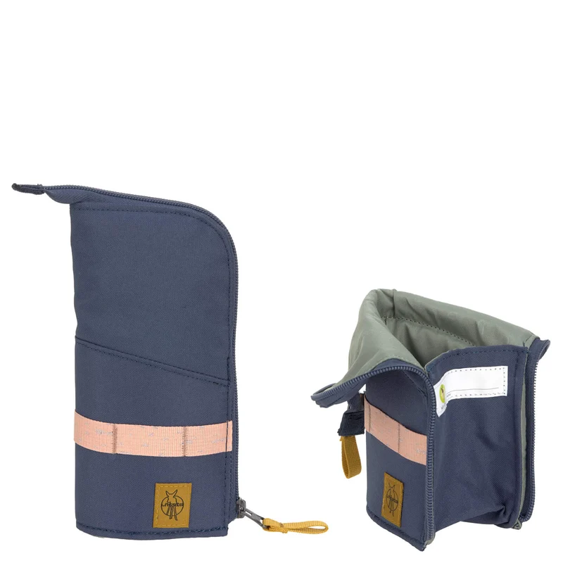 Lässig School Set Slim Unique - Set de mochila escolar 7 piezas (Navy)