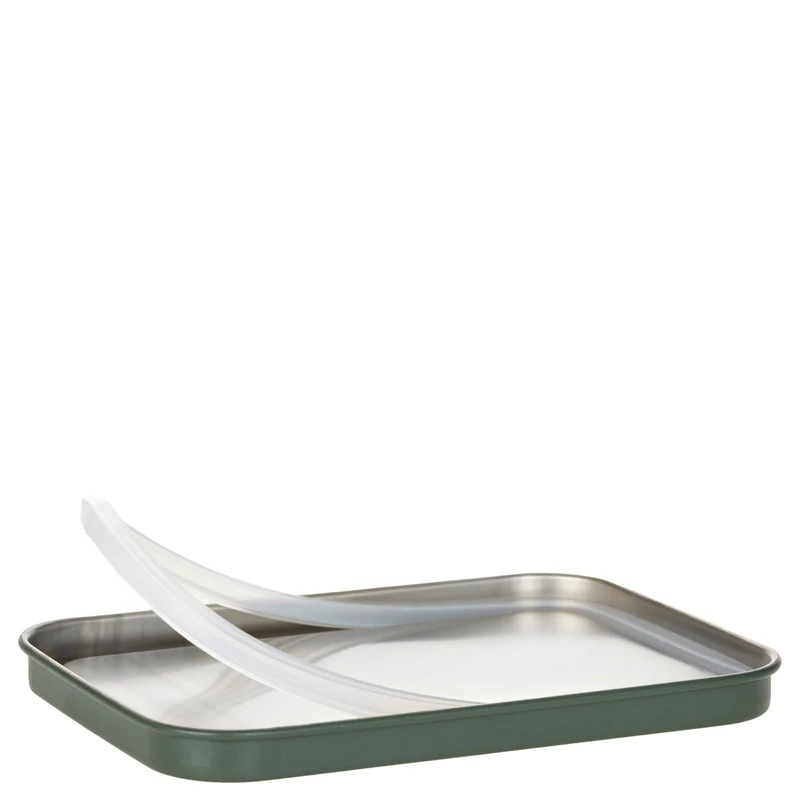 Lässig Lunchbox Stainless Steel Solid 18 cm - Fiambrera (Bold Dark Olive)